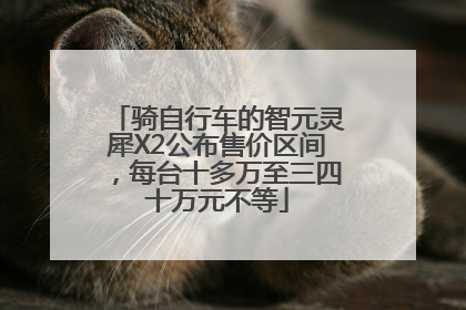 骑自行车的智元灵犀X2公布售价区间，每台十多万至三四十万元不等