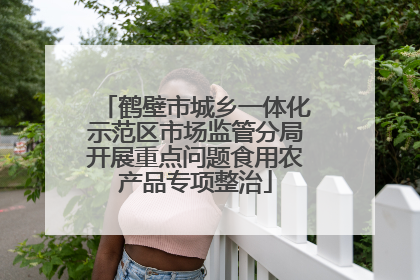 鹤壁市城乡一体化示范区市场监管分局开展重点问题食用农产品专项整治
