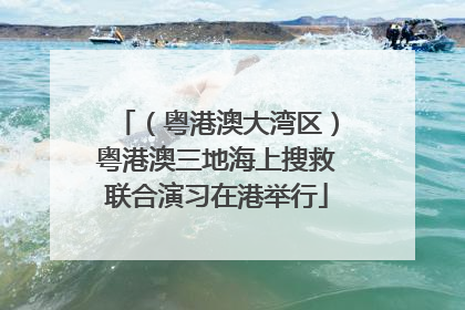 （粤港澳大湾区）粤港澳三地海上搜救联合演习在港举行