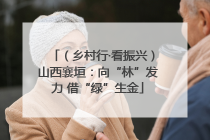 （乡村行·看振兴）山西襄垣：向“林”发力 借“绿”生金