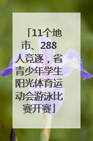 11个地市、288人竞逐，省青少年学生阳光体育运动会游泳比赛开赛
