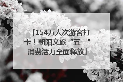 154万人次游客打卡！朝阳文旅“五一”消费活力全面释放
