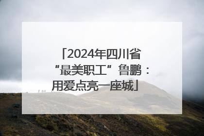 2024年四川省“最美职工”鲁鹏：用爱点亮一座城