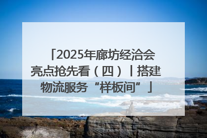 2025年廊坊经洽会亮点抢先看（四）丨搭建物流服务“样板间”