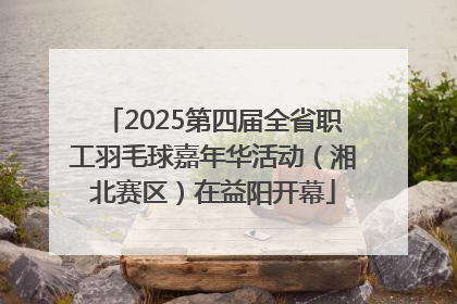2025第四届全省职工羽毛球嘉年华活动（湘北赛区）在益阳开幕
