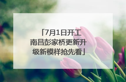 7月1日开工 南昌彭家桥更新升级新模样抢先看