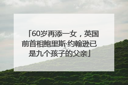 60岁再添一女，英国前首相鲍里斯·约翰逊已是九个孩子的父亲