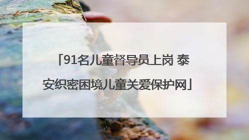 91名儿童督导员上岗 泰安织密困境儿童关爱保护网